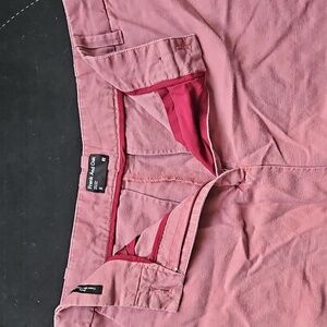 Frank and Oak Amelia trousers in beautiful rose linen
